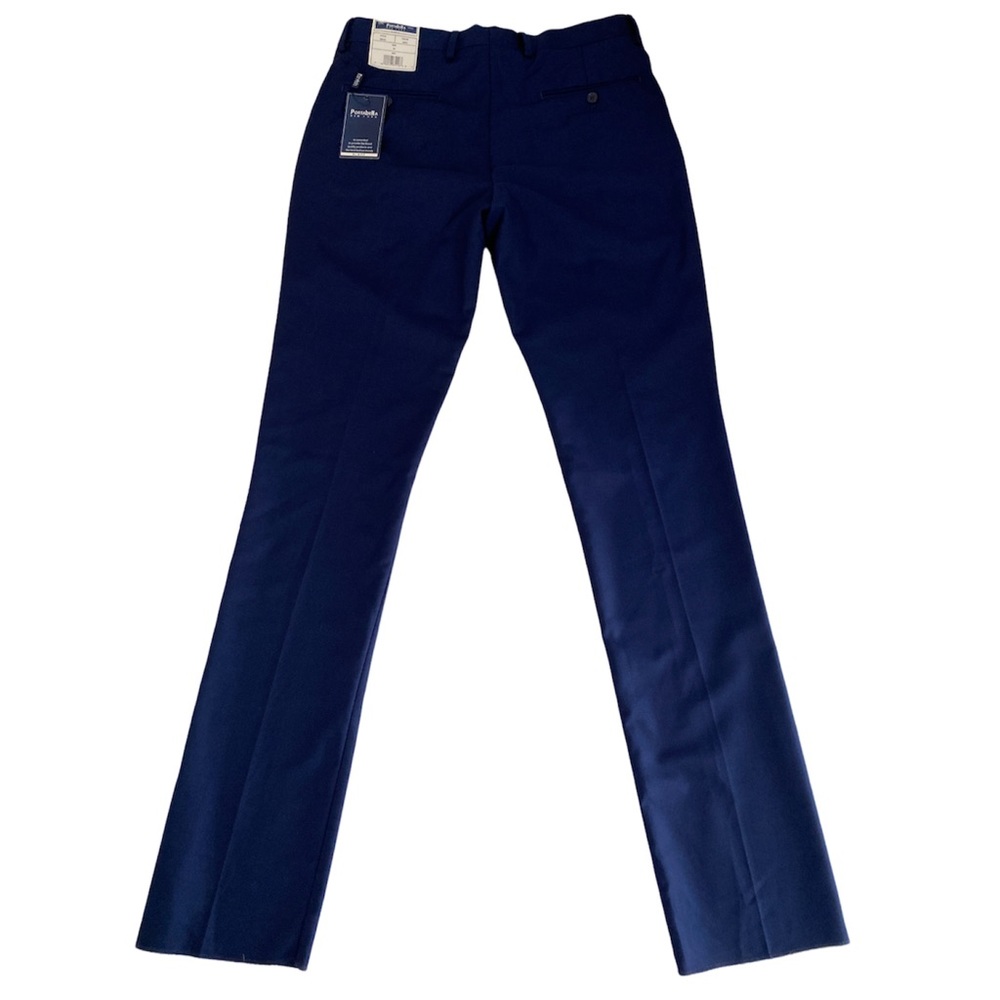 Portabella New York Men 34 Dress Pants Blue Slim